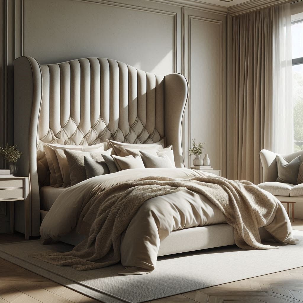 Wingback Headboard Bed