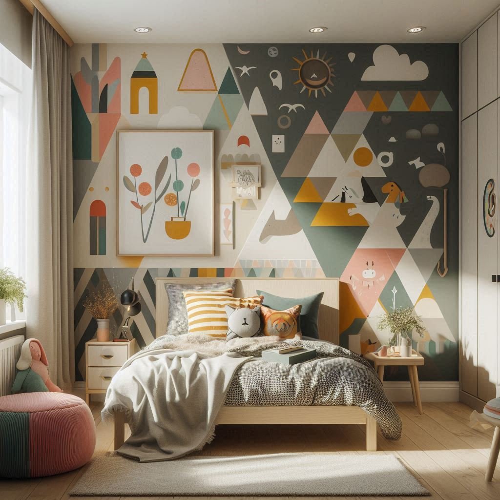Bold Accent Wall kids room
