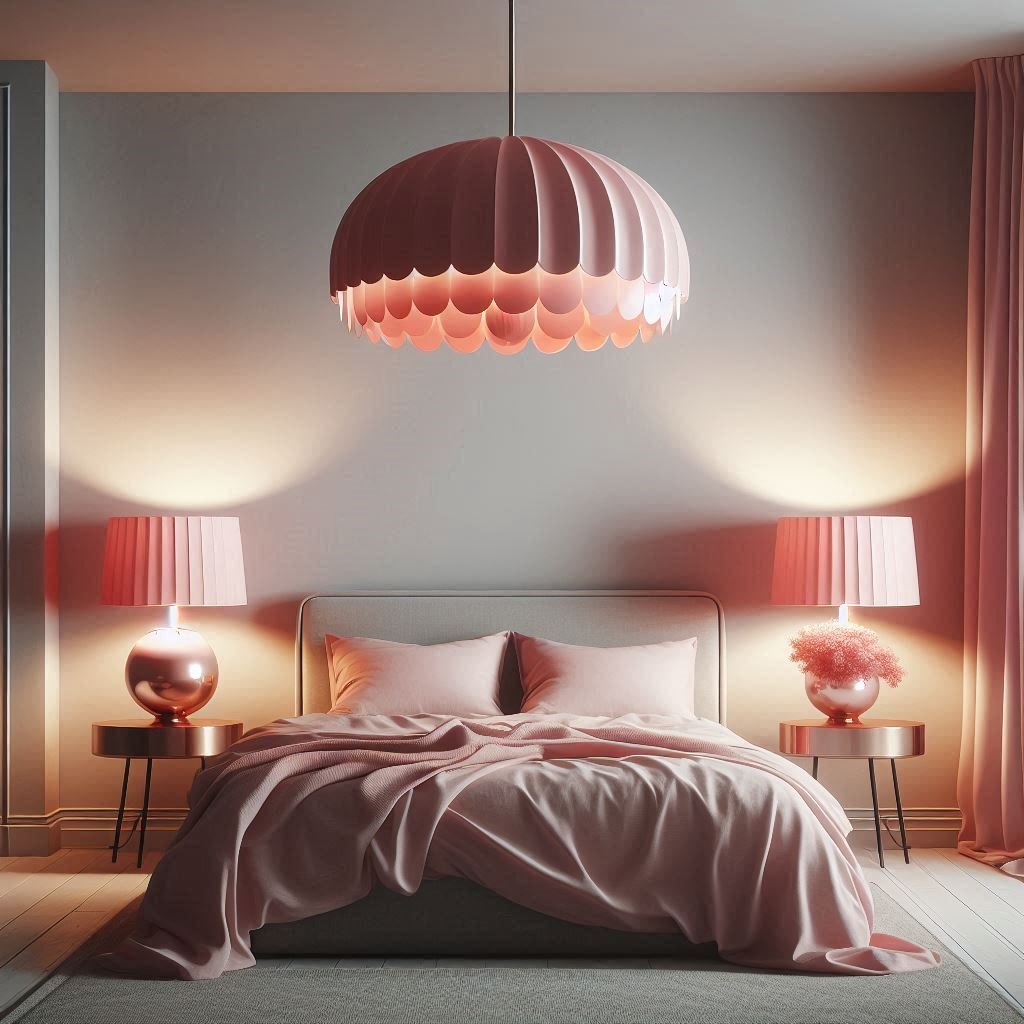Pink Lampshades or Light Fixtures