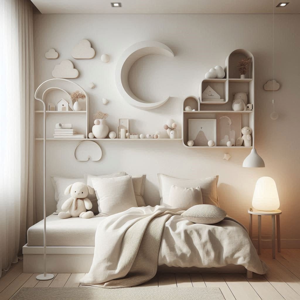 Minimalist with a Touch of Whimsy kids room