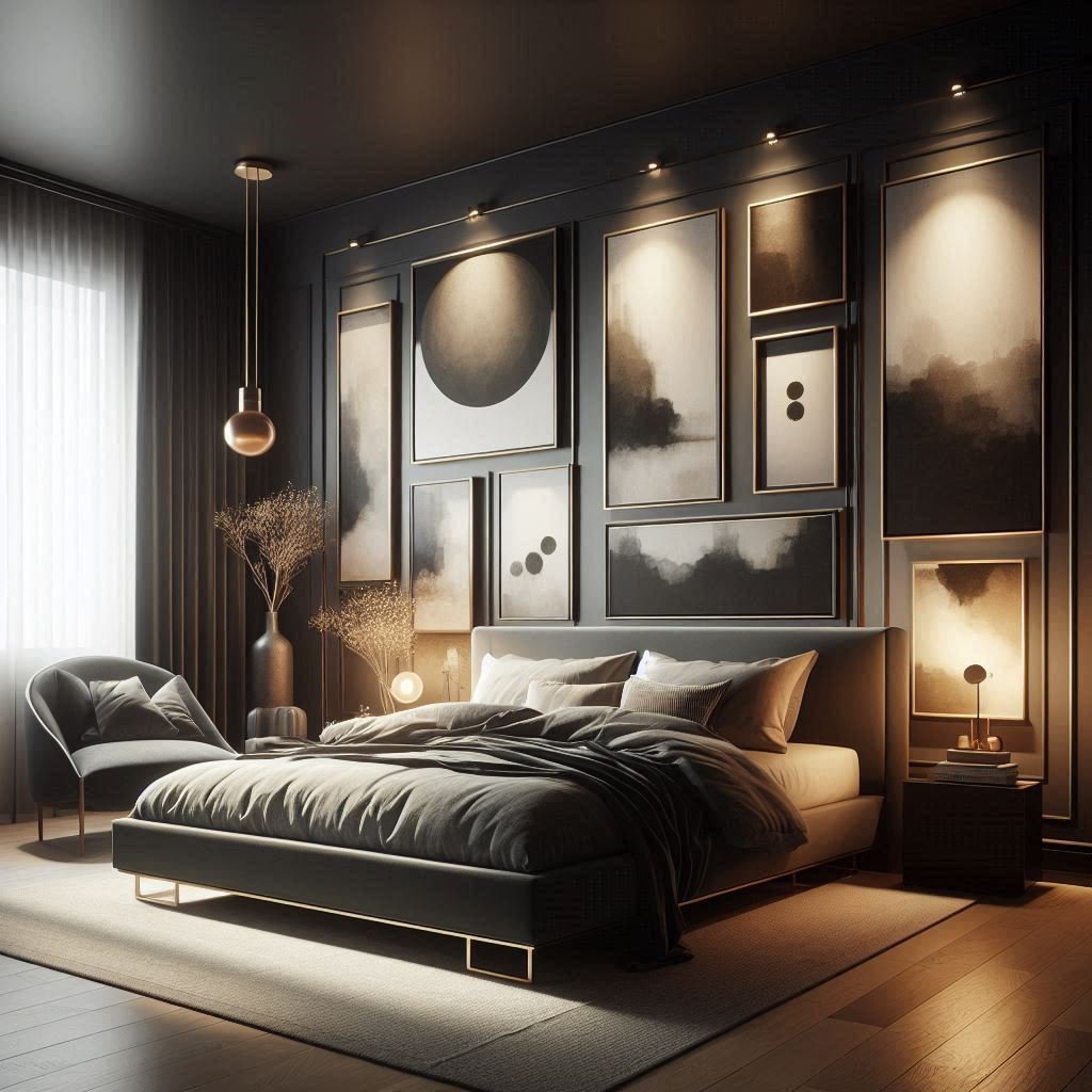 Dark Walls bedroom