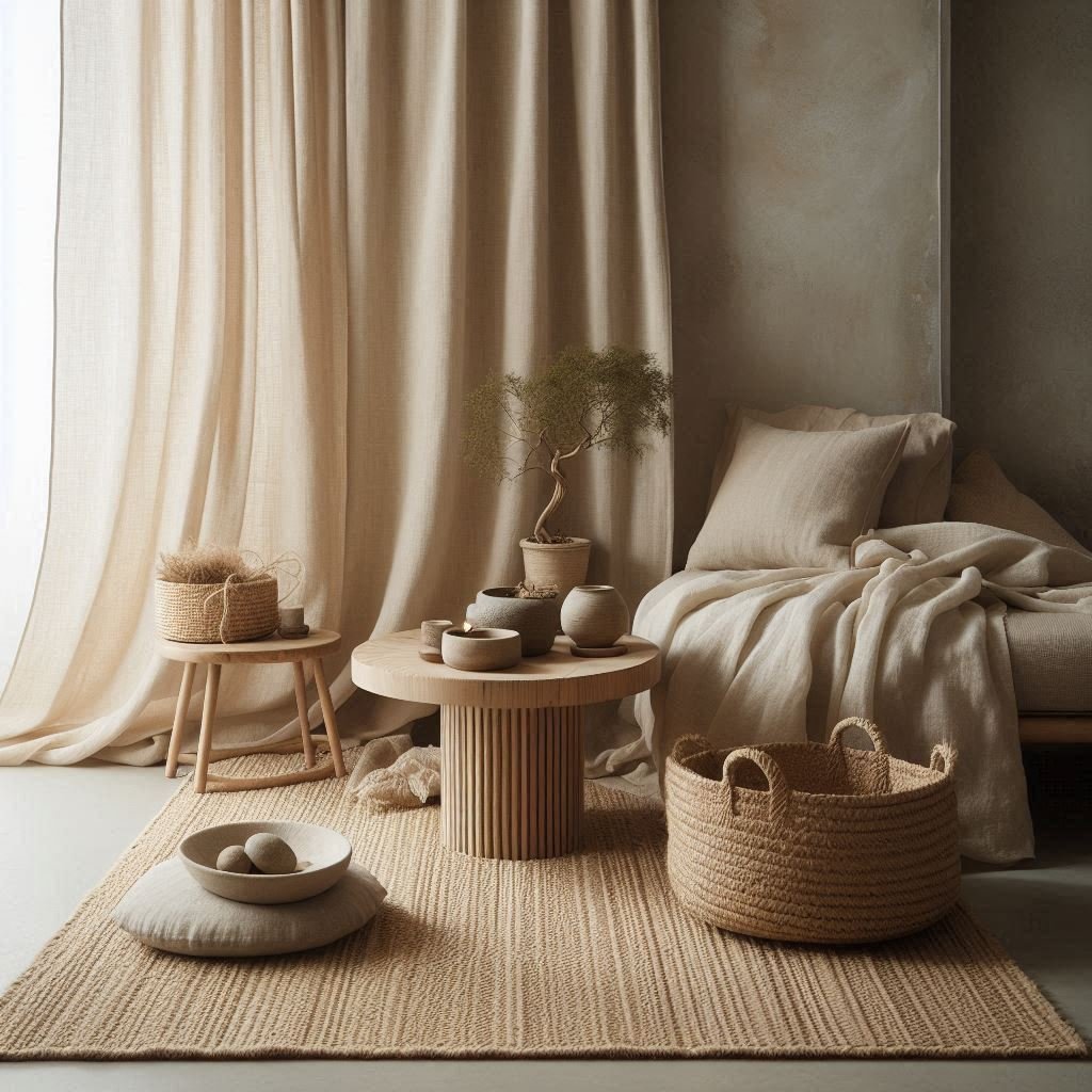 Layered Natural Textures living room