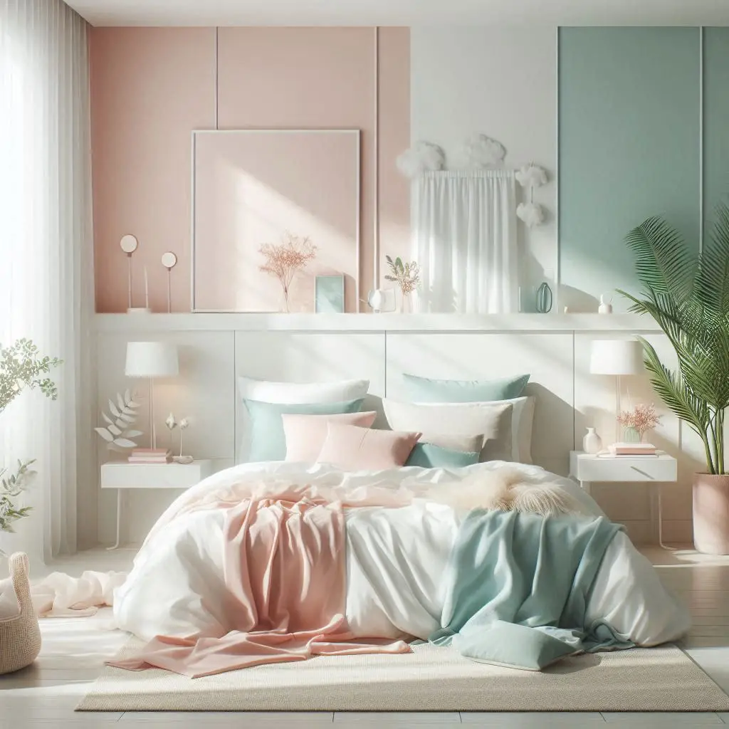 Pastel Mix for a Dreamy Aesthetic bedroom