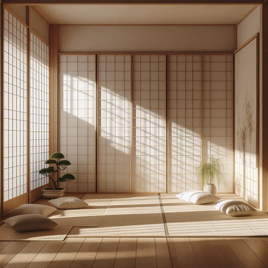 Shoji Screens for Soft Lighting living room