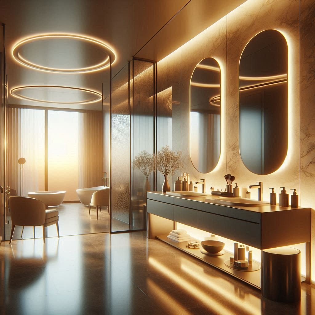 Intelligent Lighting bathroom
