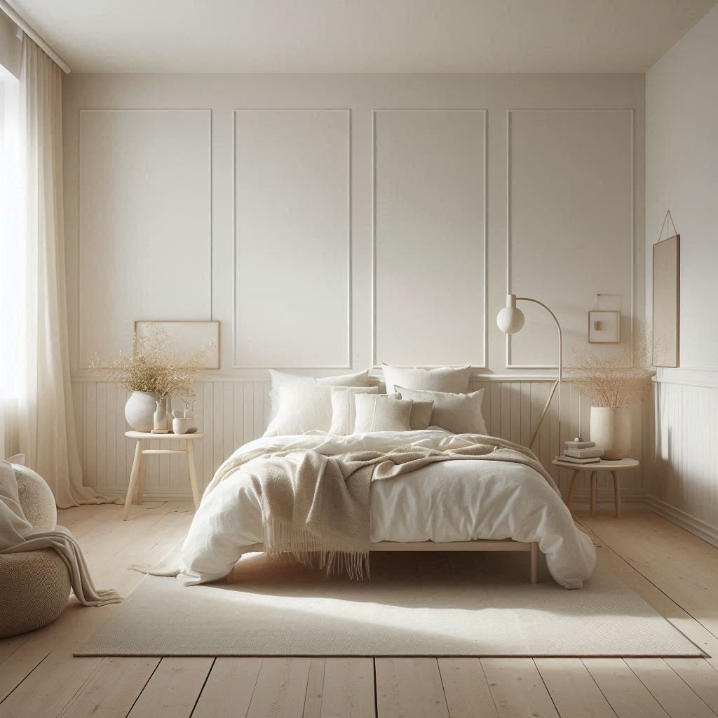 Scandinavian-Style Off-White bedroom