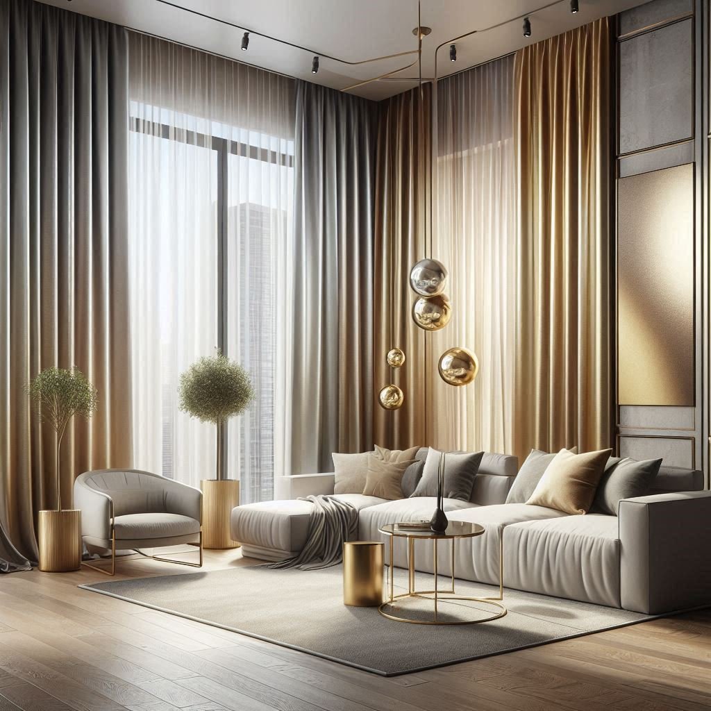  Metallic Finish Curtains for Subtle Glam