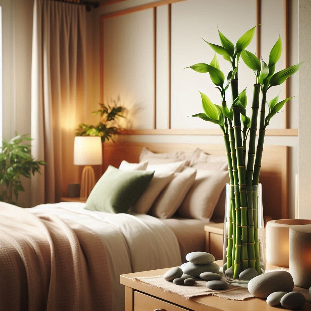 Bamboo in Glass Vases