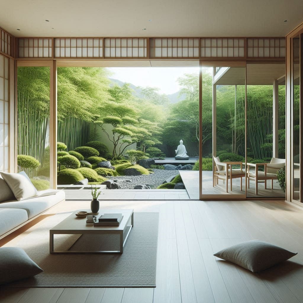 Large Glass Doors to Nature living room