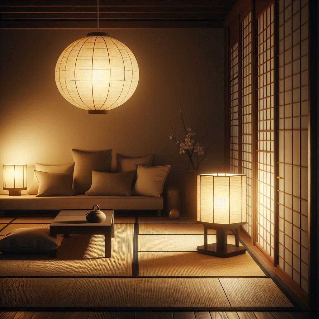 Soft Lantern Lighting living room