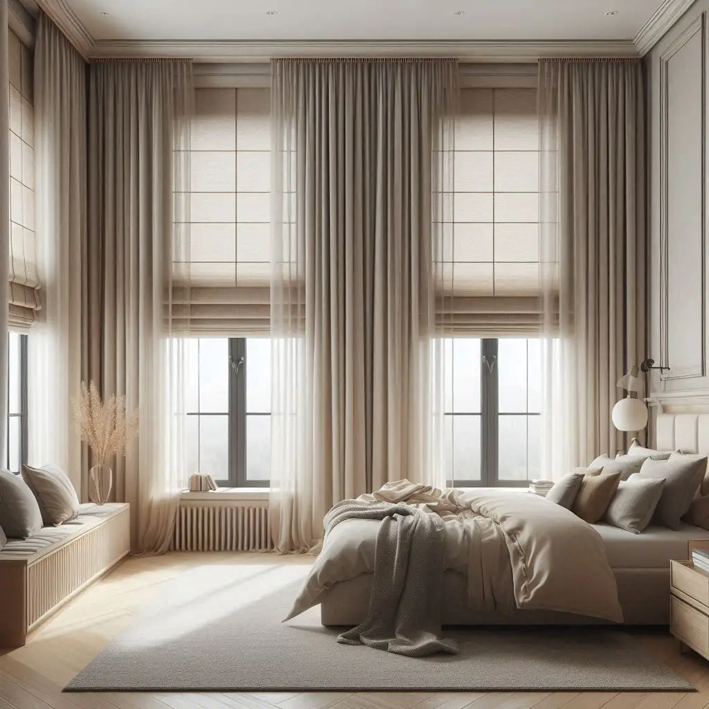 Layered Textures  curtain