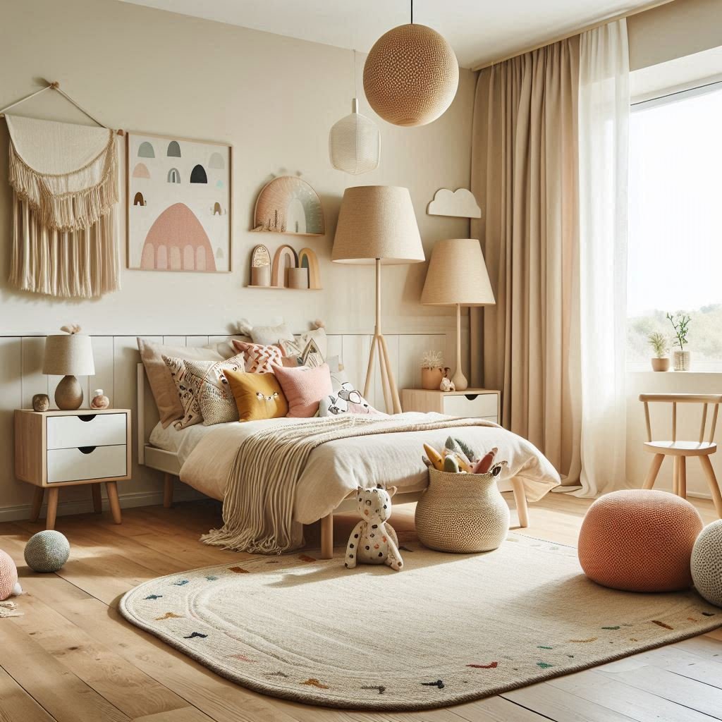 Soft Neutrals with Playful Accents kids bedroom