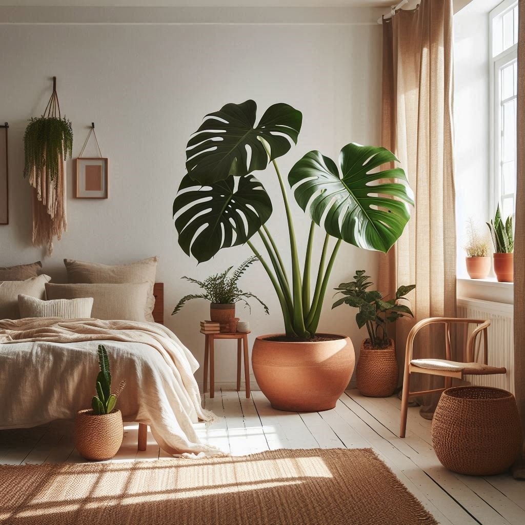 Monstera Deliciosa bedroom