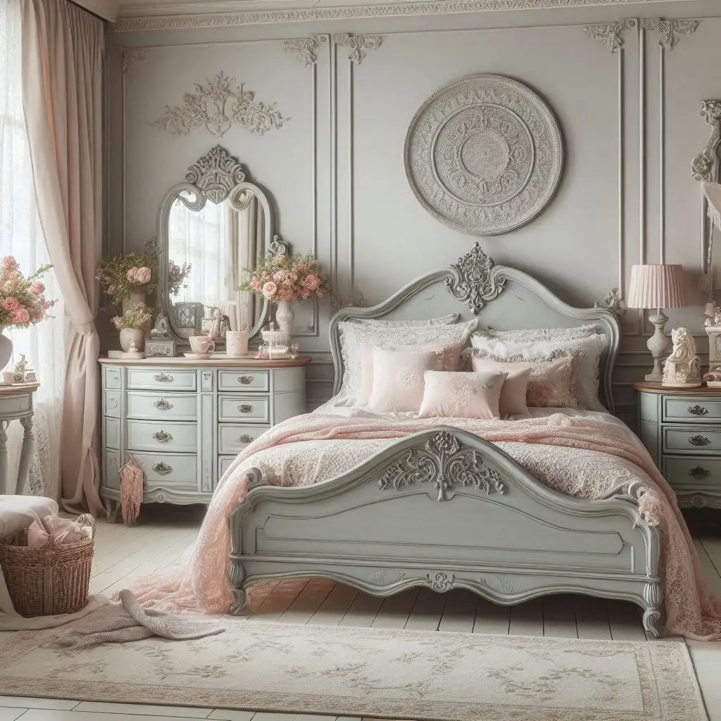 Vintage-Inspired Pink & Grey Palette