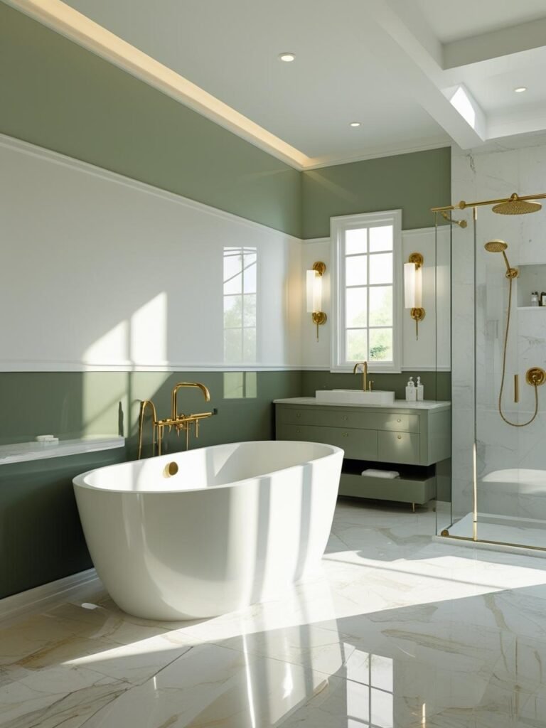 Play with Two-Tone Walls bathroom 