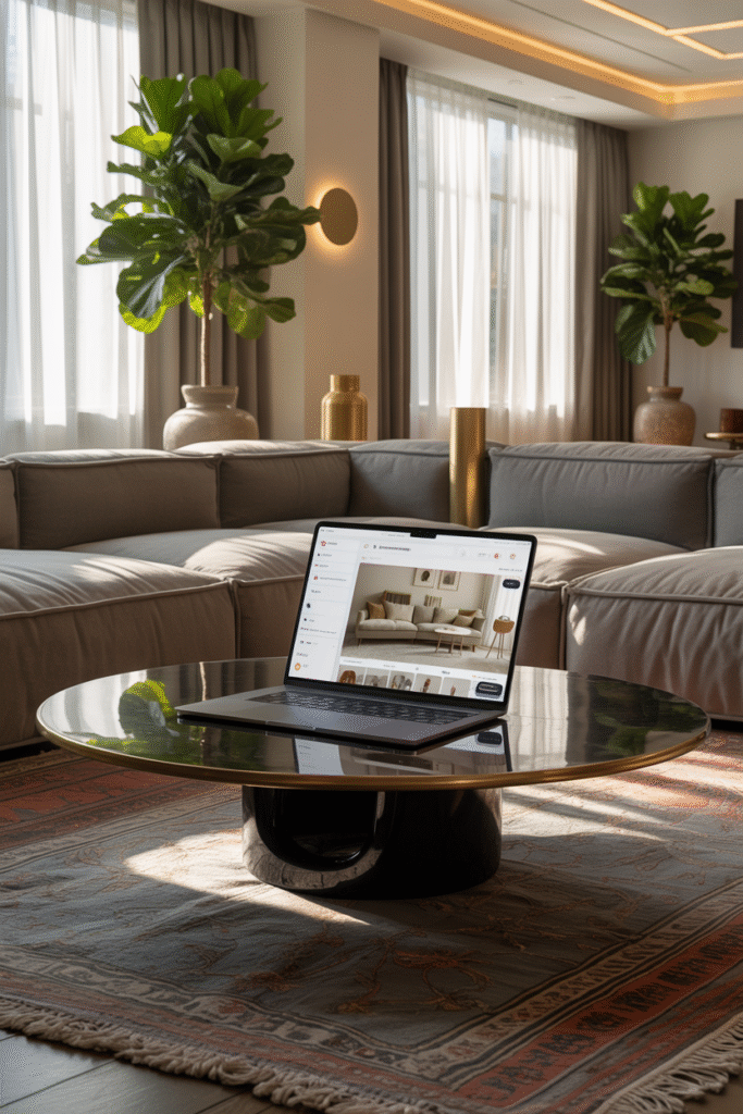 Personalized AI Interior Stylin living room 