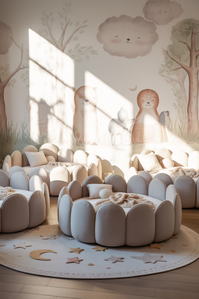 Round or Cloud-Shaped Beds
