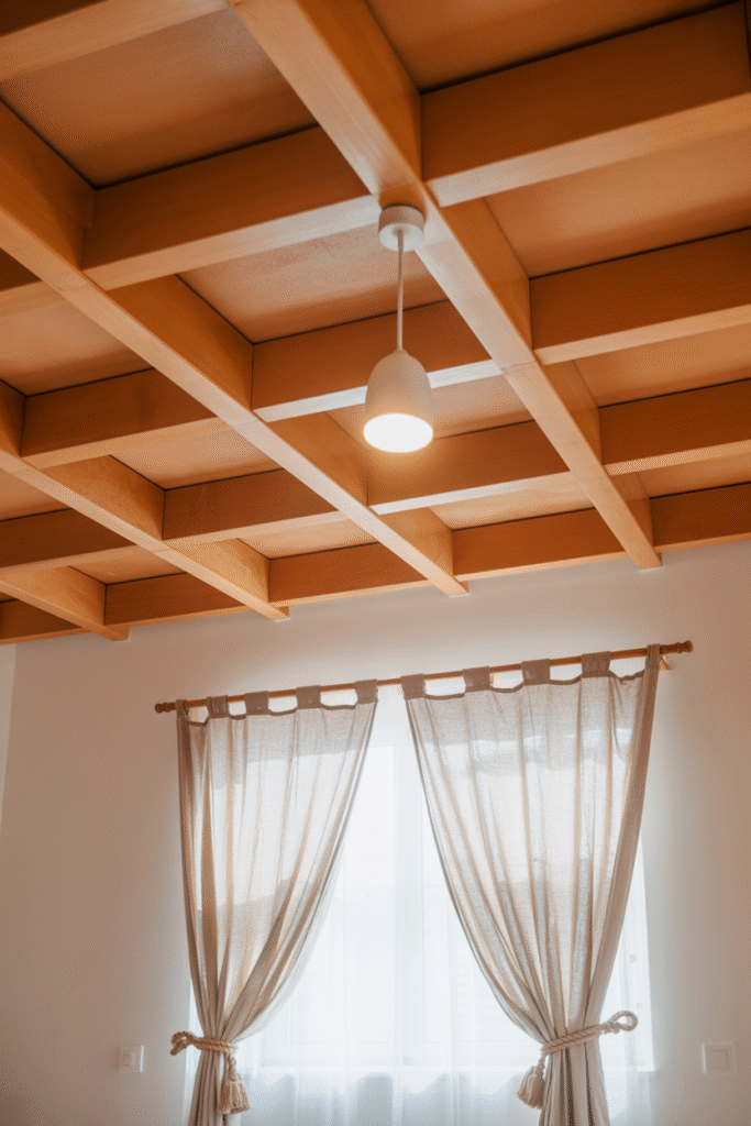 Warm Wooden Beam Ceilings