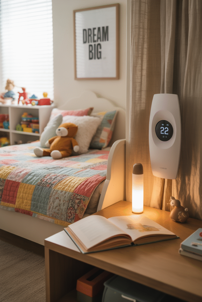 Temperature & Air Quality Monitoring kids room