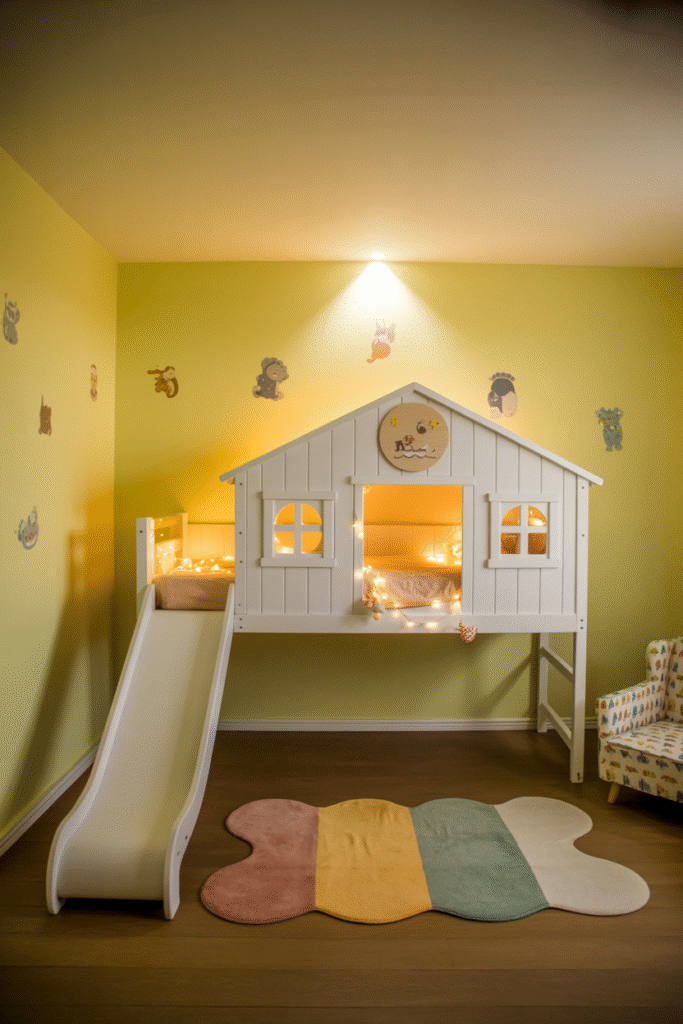 Loft Beds with Slide kids room