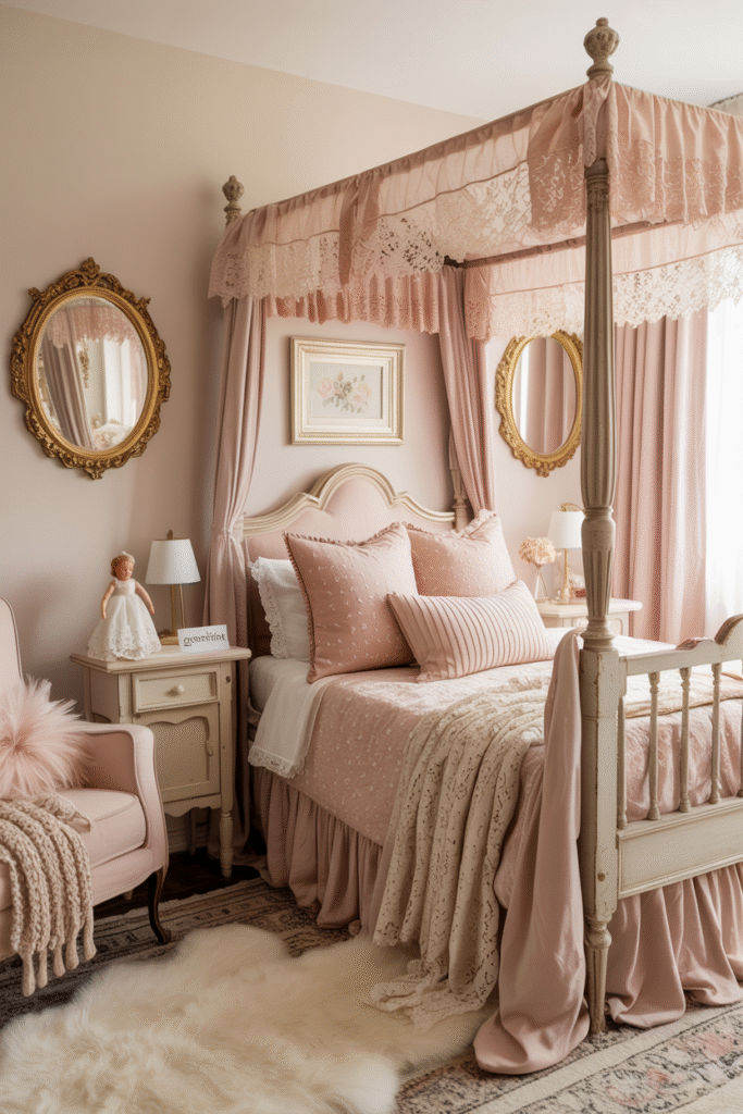 Soft Blush Pink gril room