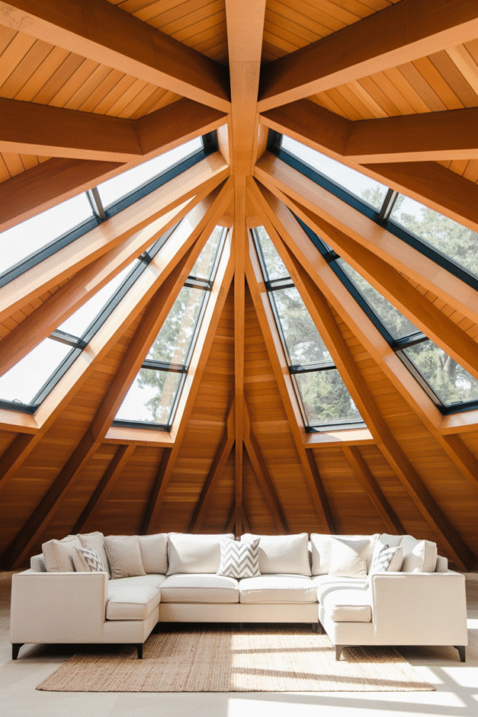  Vaulted Ceilings with Skylights