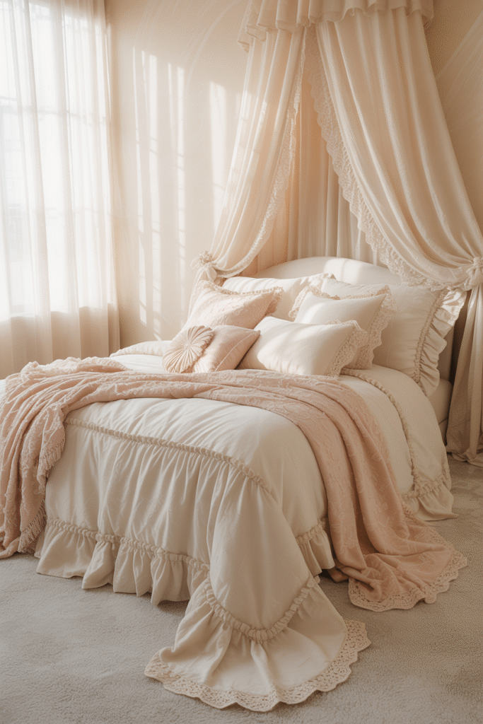Ruffled Bedding and Throws