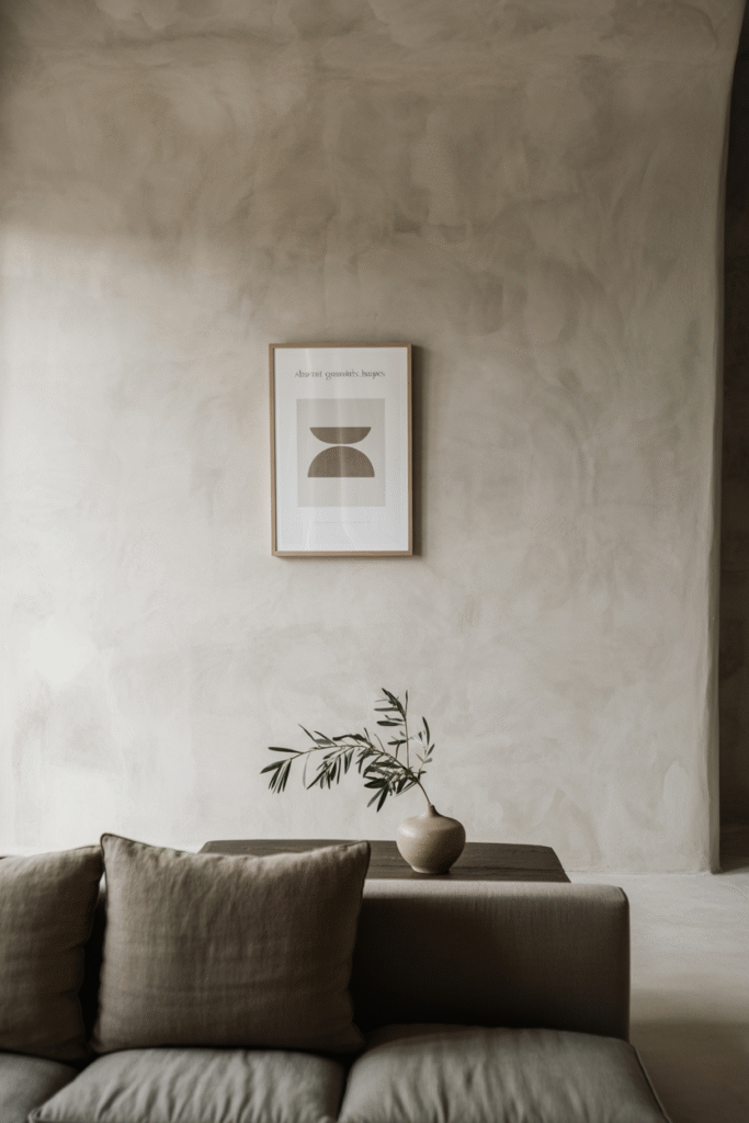 Concrete or Limewash Plaster Finish