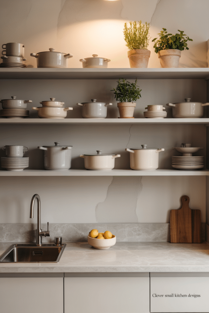 Minimalist Open Shelving