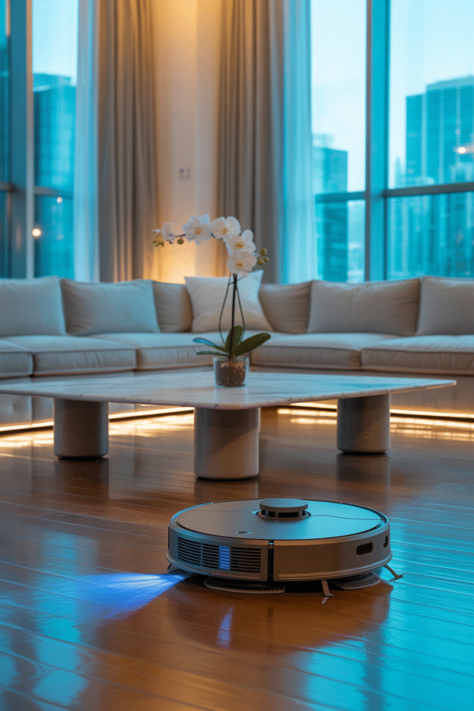 AI-Based Cleaning Robots living room
