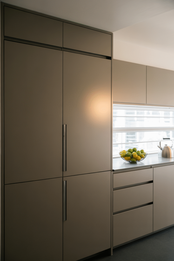 Sleek Handleless Cabinets kitchen