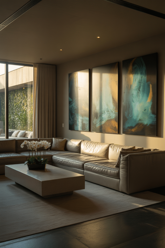 AI-Powered Art Displays living room 