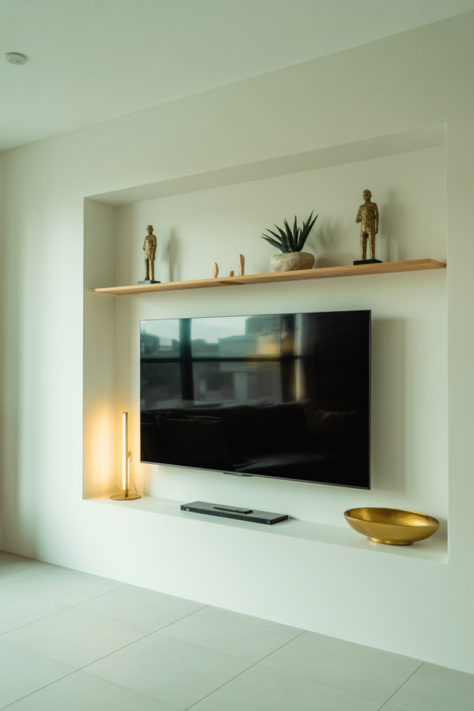 Bright White TV Wall