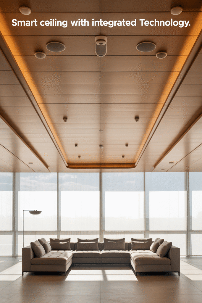 Smart Ceilings with Integrated Technology
