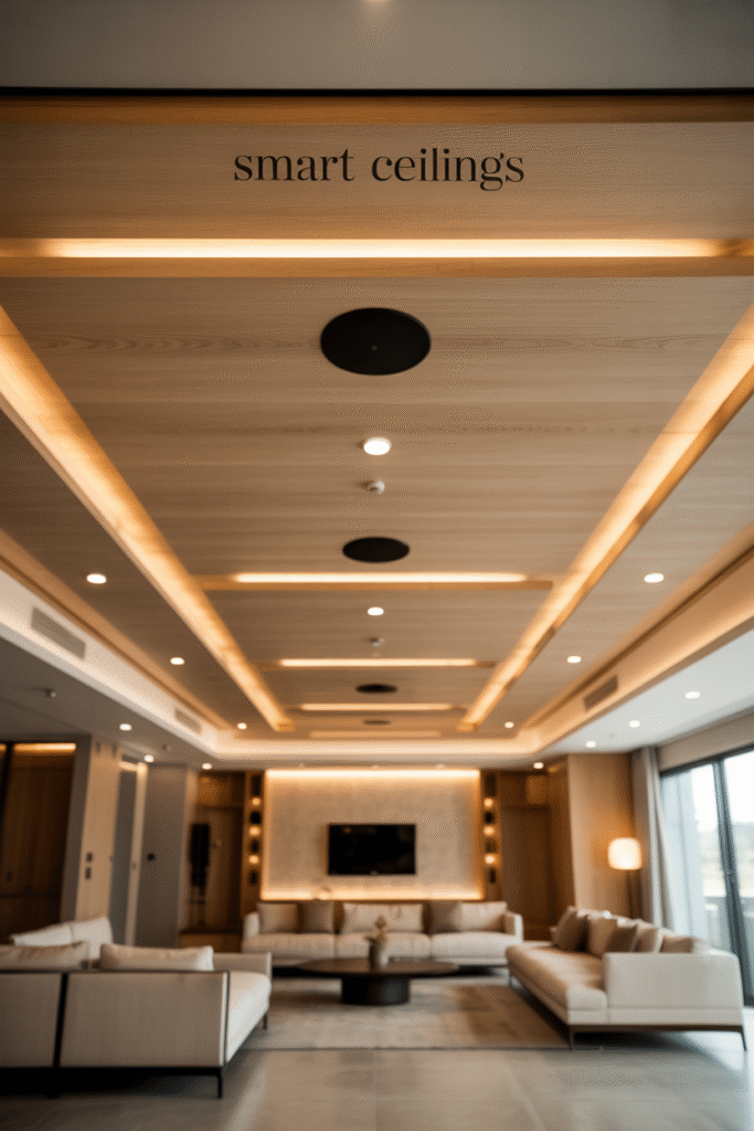 Smart Ceilings with Integrated Technology
