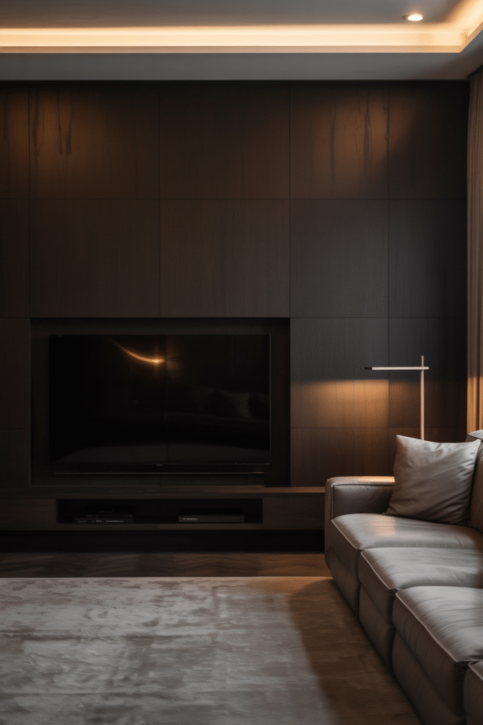  Dark & Moody TV Wall