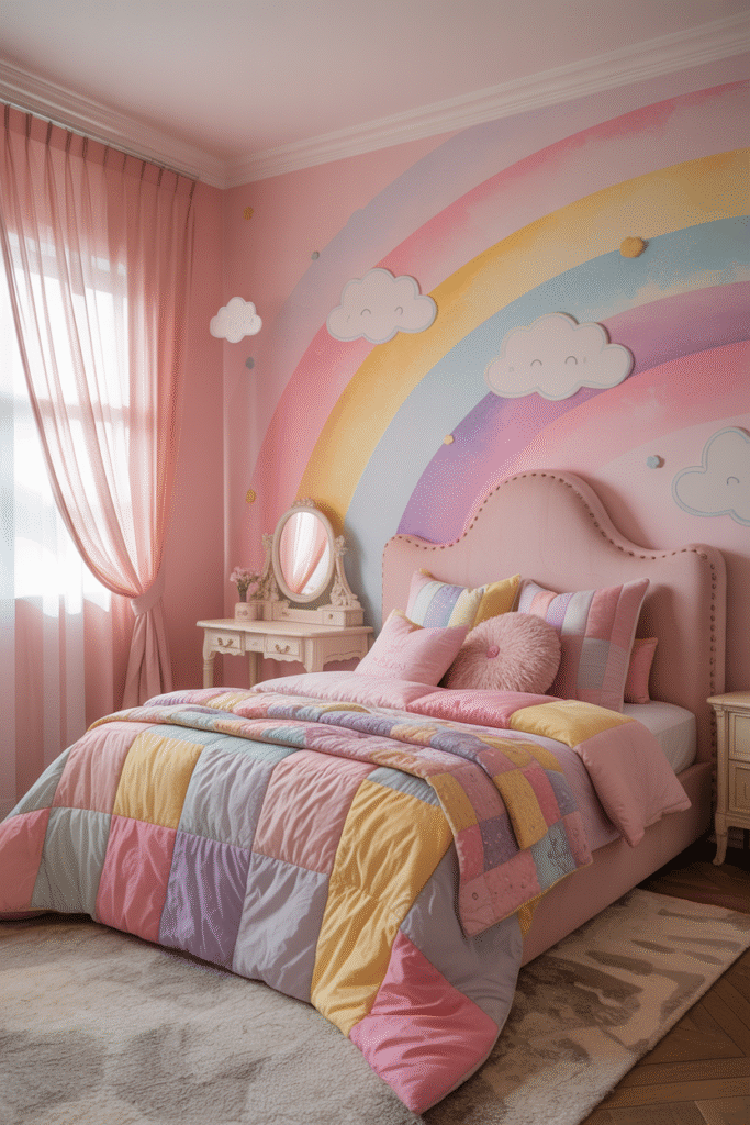 rainbow kids room