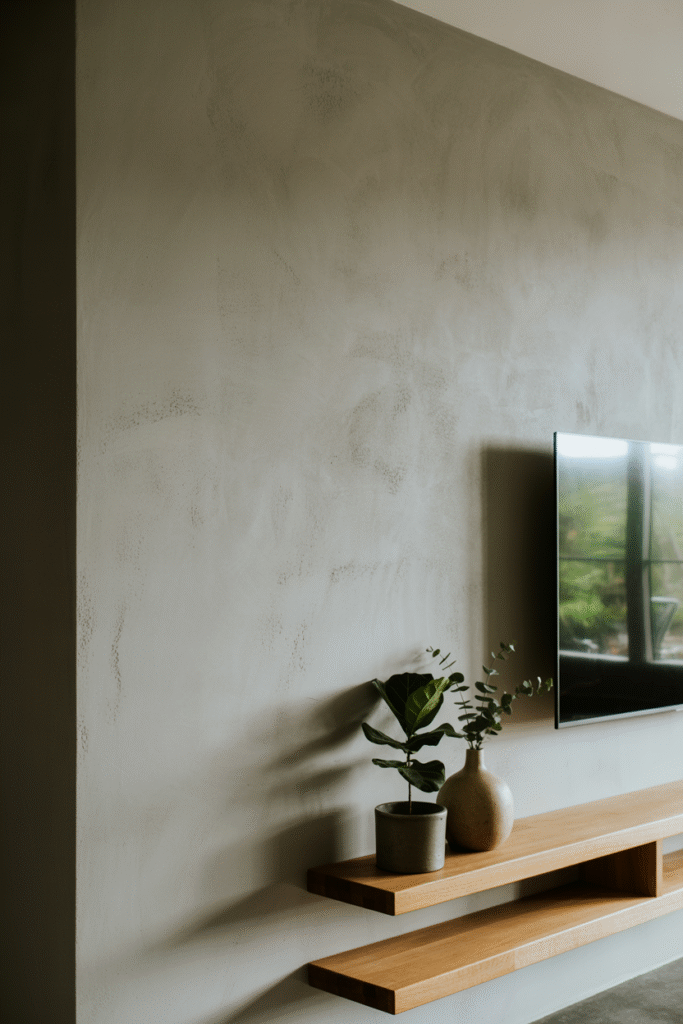 Floating Shelves Around TV