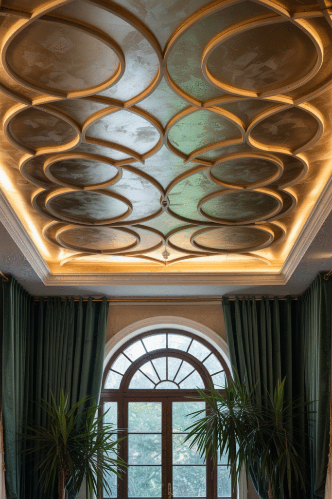 Metallic Ceilings for Glamour