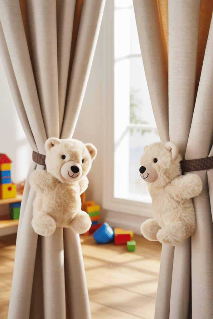 Animal-Themed Tie-Backs curtain