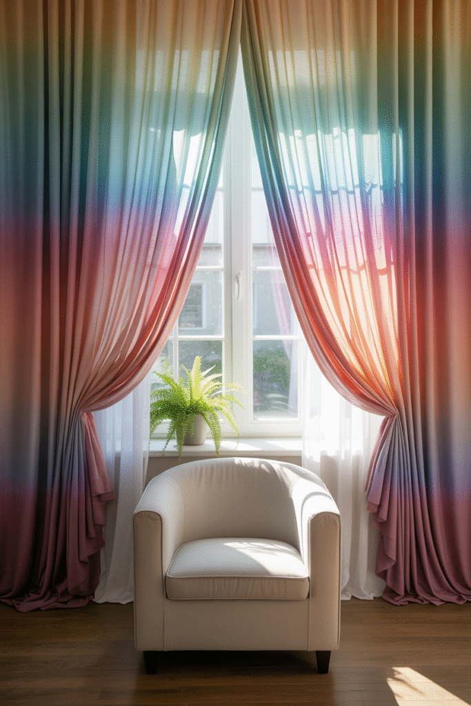 Rainbow or Ombre Curtains