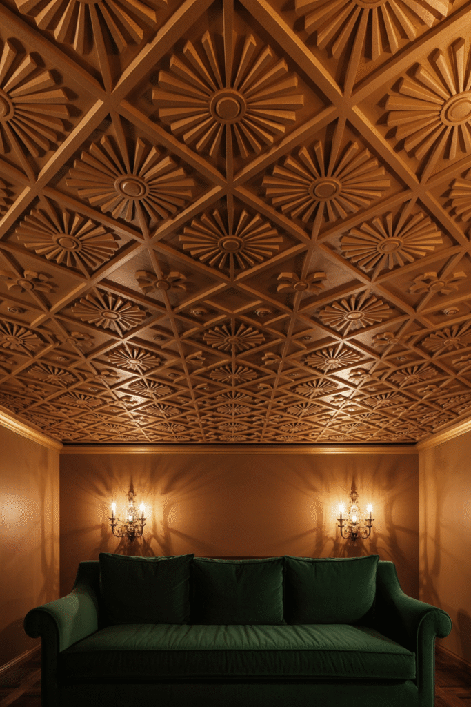 Metallic Ceilings for Glamour
