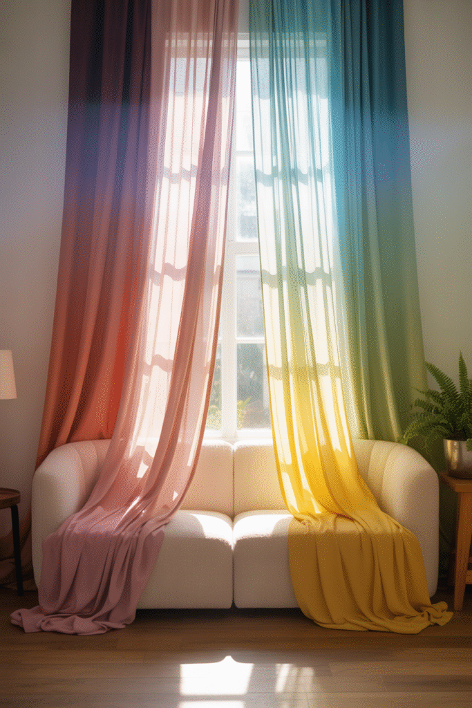 Rainbow or Ombre Curtains
