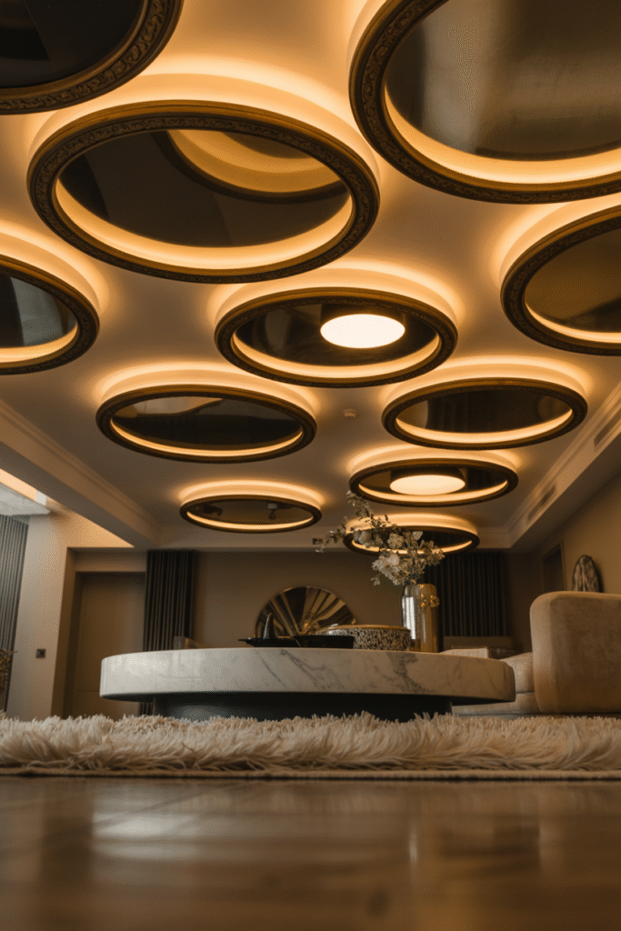Ambient Ceiling Fixtures
Chandeliers, pendant lights, or 