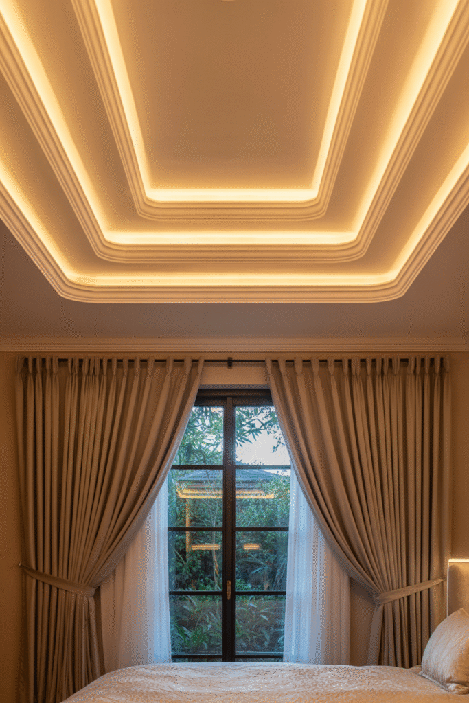 Tray Ceilings with Hidden LED Lighting