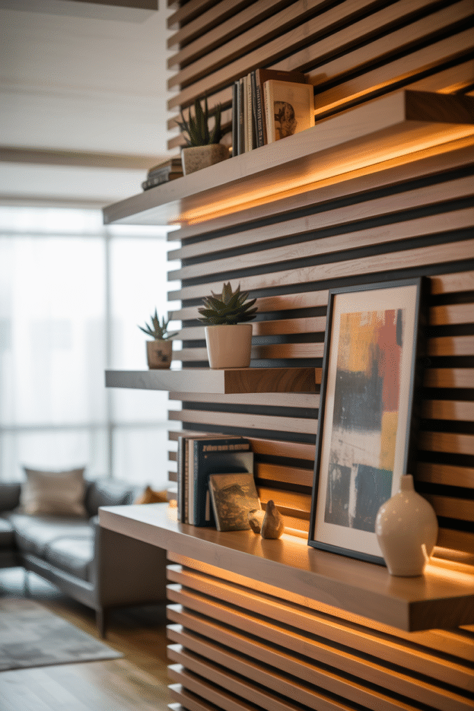 Built-in Shelving Wall