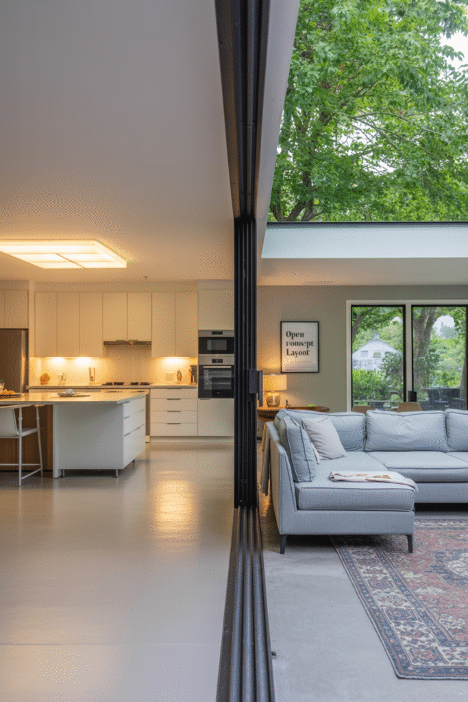 Open Concept Layout kitchen