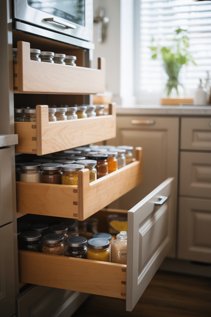 Pull-Out Pantry Drawers kitchen