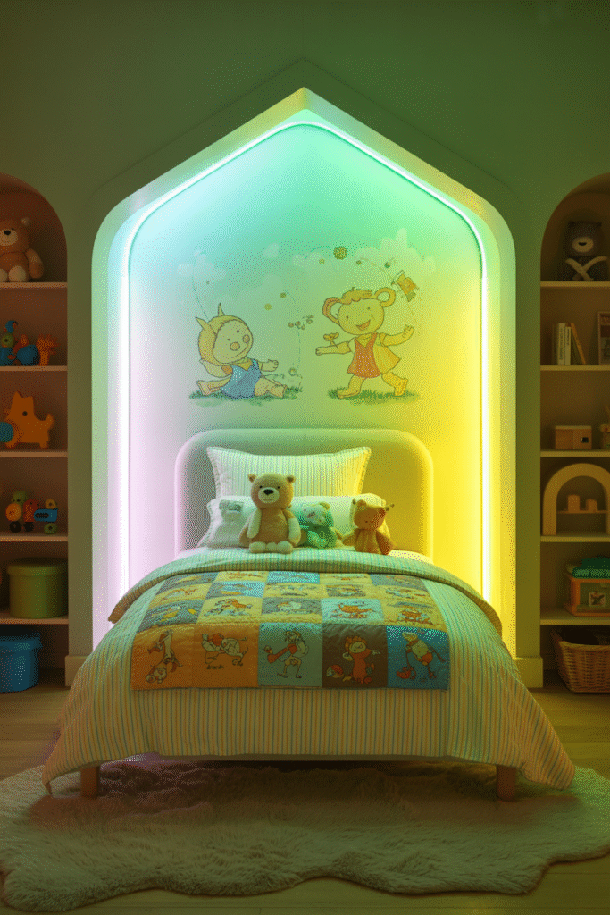 Boosting Color-Changing Lights kids room