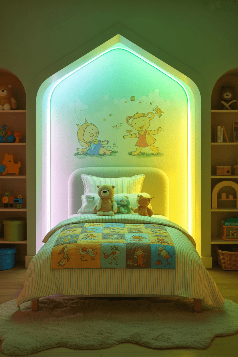 Boosting Color-Changing Lights kids room